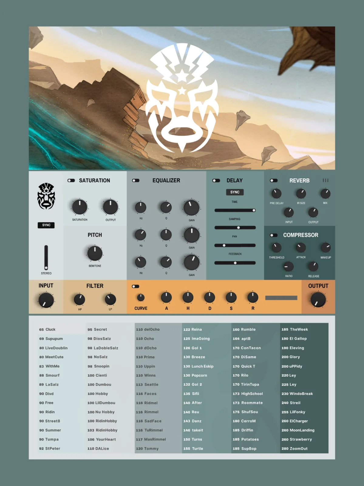 Los Hybrid Rock Drums expanded graphic